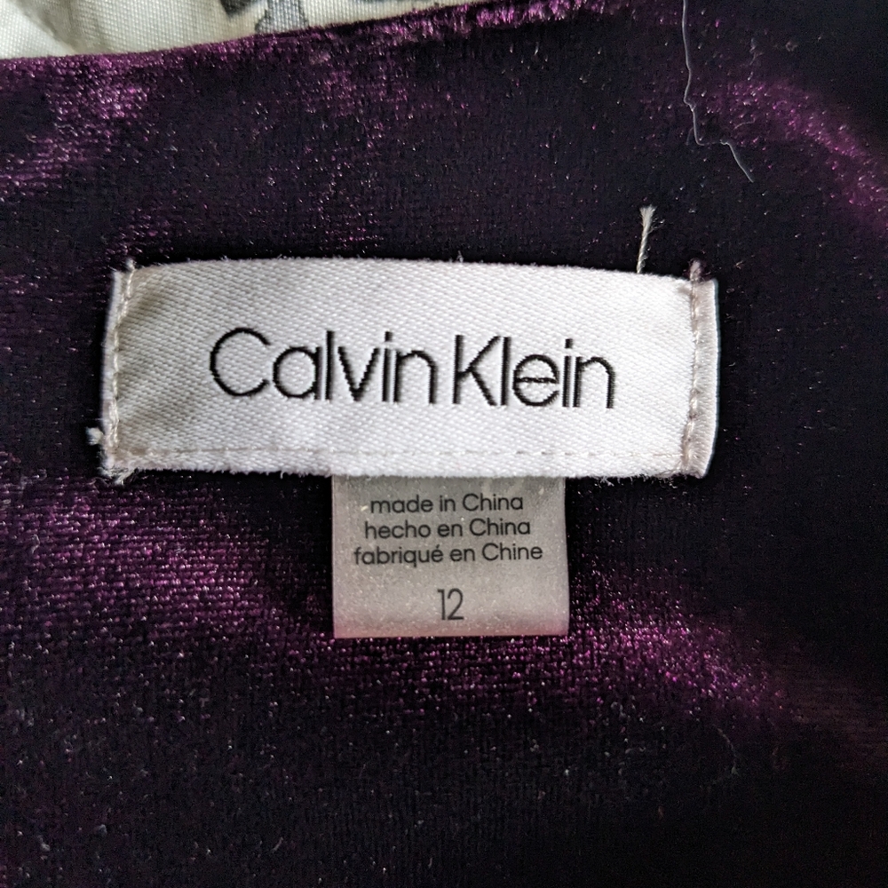 Calvin Klein Velvet Dress - Picture 4 of 8